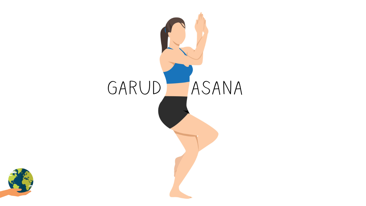 5 steps to reach Garudasana ( Eagle pose ) What yoga Pose should I make for  you ? Comment below 👇 •Benefits of the Eagle Pose : 1... | Instagram